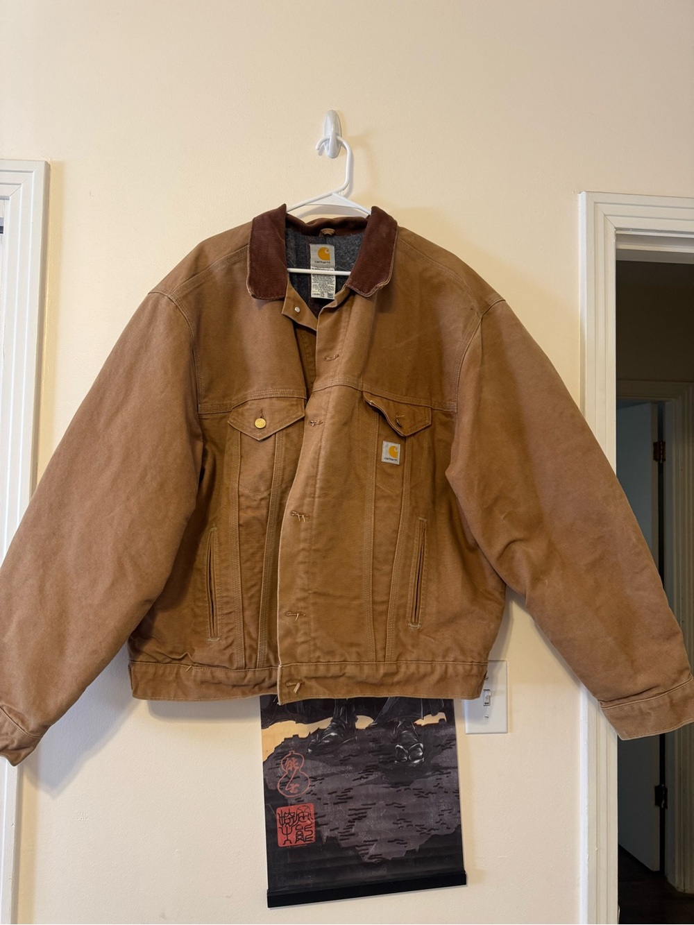 Carhartt J148 Brown Blanket Lined Jacket 2XL